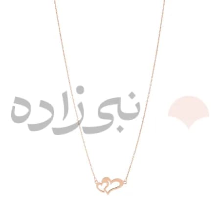 گردنبند لیزری دو قلب N146