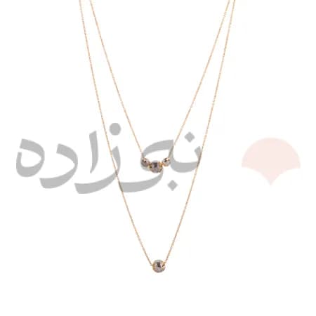 گردنبند دوبل گوی البرنادو N134
