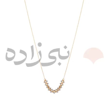گردنبند البرنادو لخت تلفیقی سه رج N129