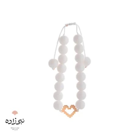 دستبند سنگی قلب B132