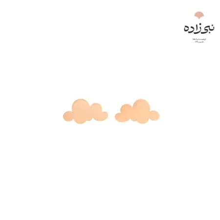 گوشواره لیزری میخی ابر طلا E025