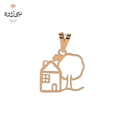 پلاک لیزری خانه و درخت طلا C218